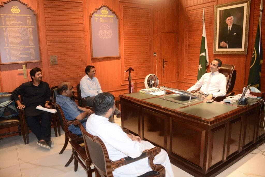  meeting with Muhammad Naveed, Deputy Commissioner, Gujranwala